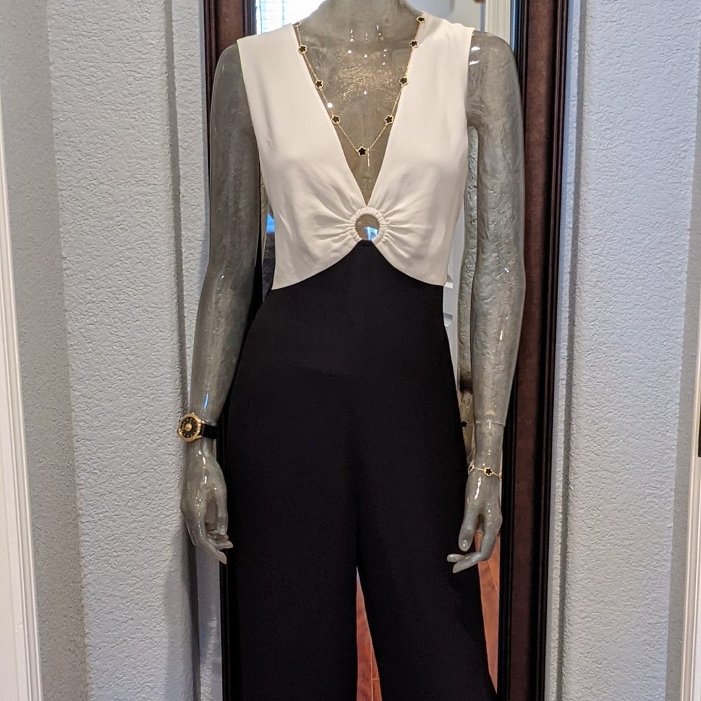 Ted Baker London Matilda Ring Detail  Wide Leg Jumpsuit Size 3 = 8-10 Nw…